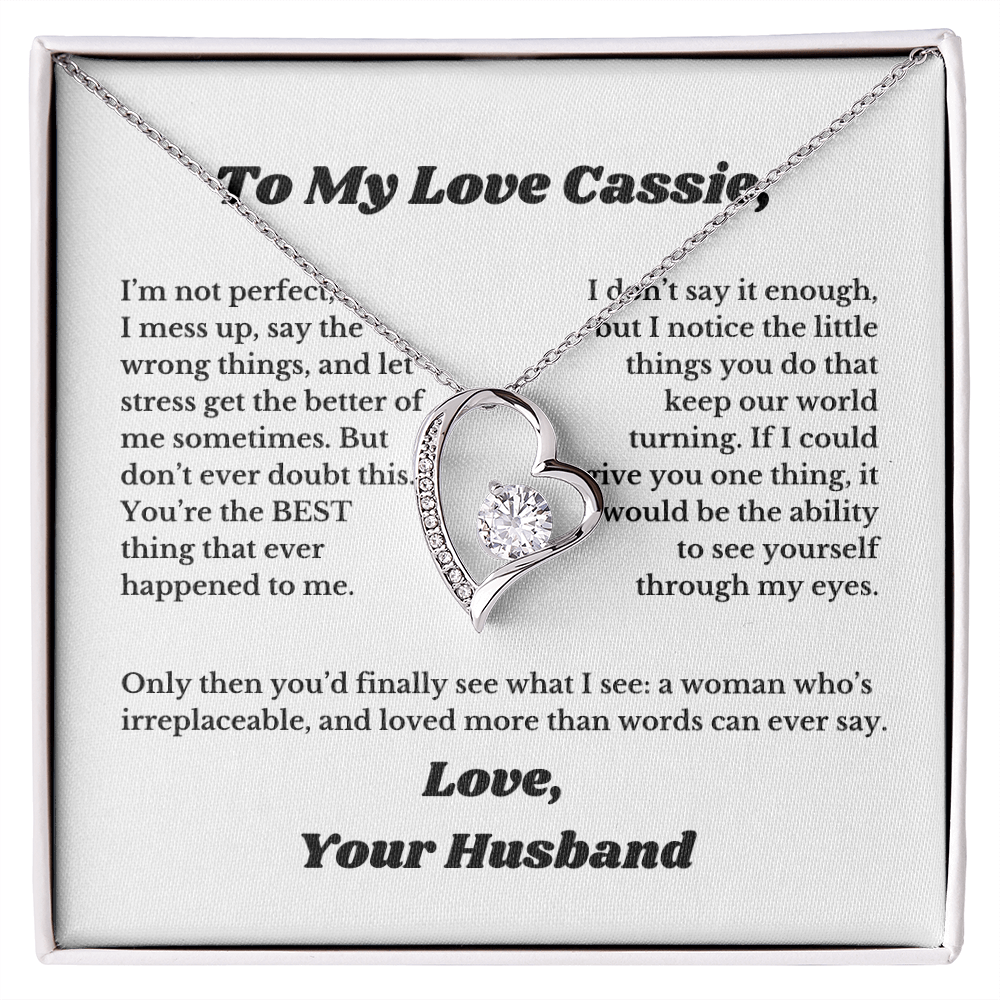 [Custom] Gifts for Love, Necklace for Wife From Husband, Anniversary Jewelry, Christmas Birthday for Her, To My Soulmate Gift, Wifey