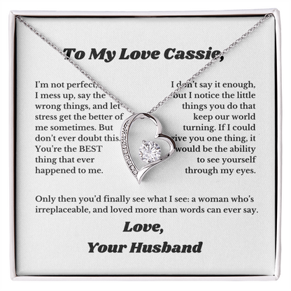 [Custom] Gifts for Love, Necklace for Wife From Husband, Anniversary Jewelry, Christmas Birthday for Her, To My Soulmate Gift, Wifey