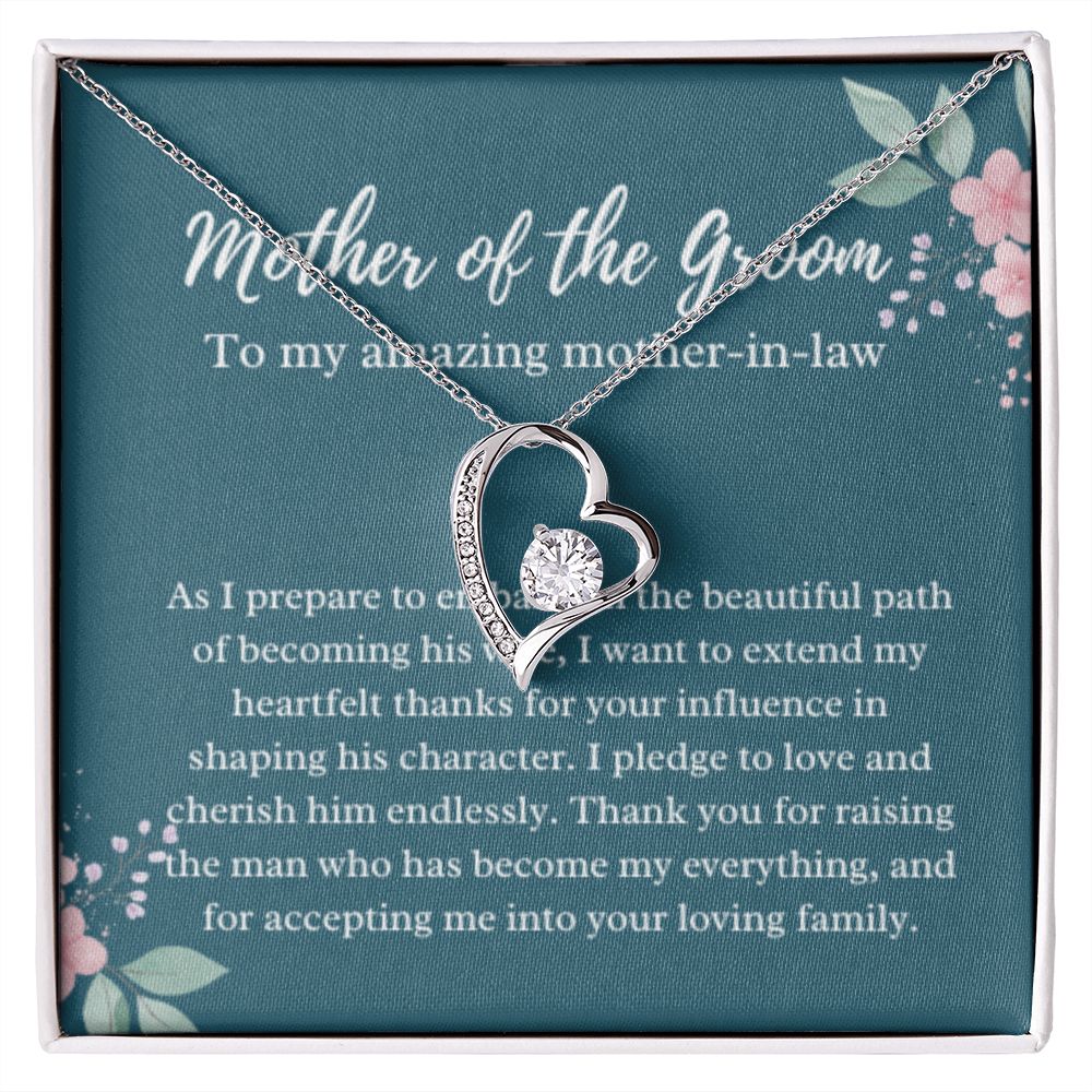 Mother of the Groom Necklace, Gift from Bride, Wedding Day, Mother-in-Law Jewelry, Future Mother-in-Law Gift
