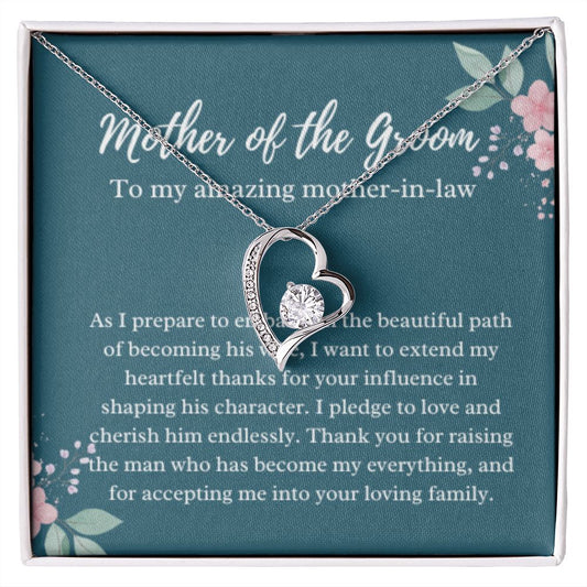 Mother of the Groom Necklace, Gift from Bride, Wedding Day, Mother-in-Law Jewelry, Future Mother-in-Law Gift