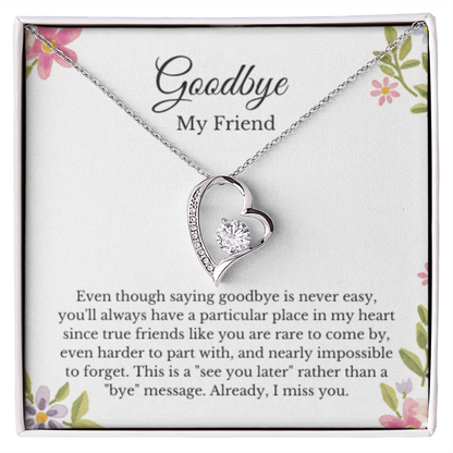 Best Friend Going Away Gift for Moving Away, Farewell Goodbye, Summer Jewelry