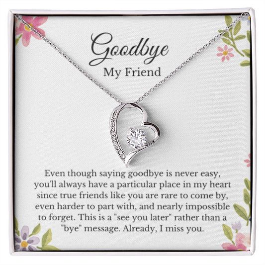 Best Friend Going Away Gift for Moving Away, Farewell Goodbye, Summer Jewelry