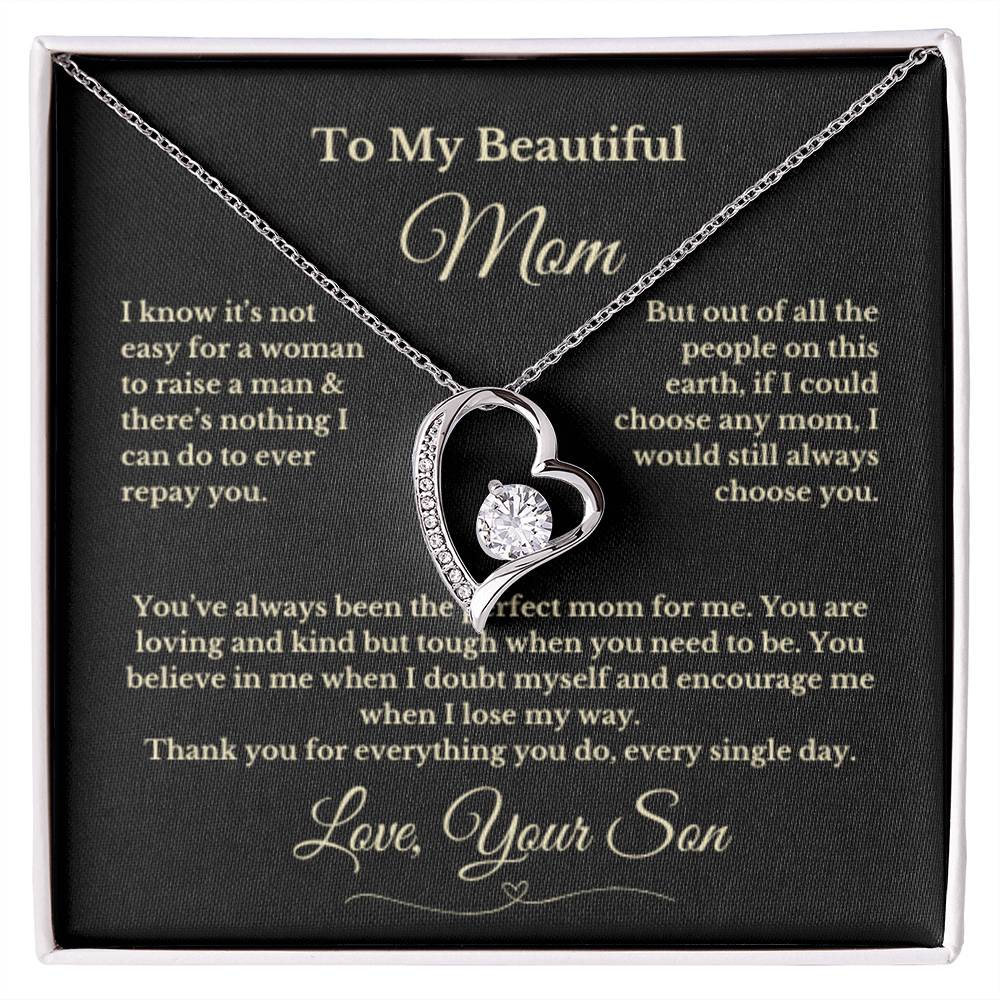 To MOM gift for mom wedding gifts necklace gift to mom BIRTHDAY MOTHERS DAY gift from son