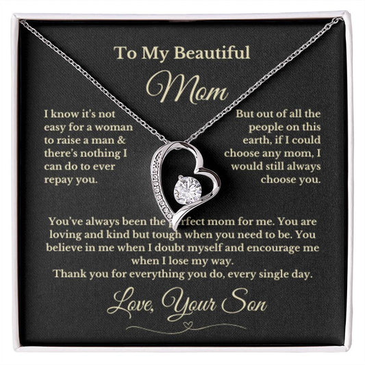 To MOM gift for mom wedding gifts necklace gift to mom BIRTHDAY MOTHERS DAY gift from son