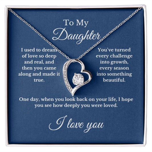 To My Daughter From Mom, Mother's Day Necklace Gift