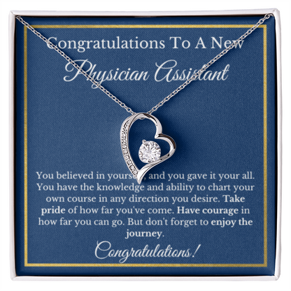Physician Assistant Graduation Gift, Graduation Gift For PA, PA Jewelry Gift For Future PA, Forever Love