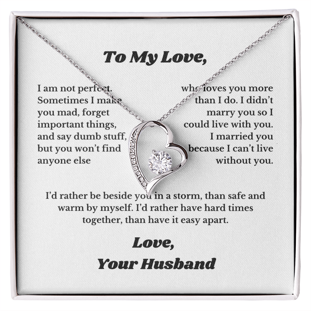 Gifts for Love, Necklace for Wife From Husband, Anniversary Jewelry, Christmas Birthday for Her, To My Soulmate Gift, Wifey, Valentines.
