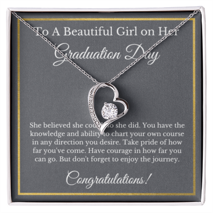 Forever Love Graduation Gift Necklace, Graduation Gifts for Her, High School , College
