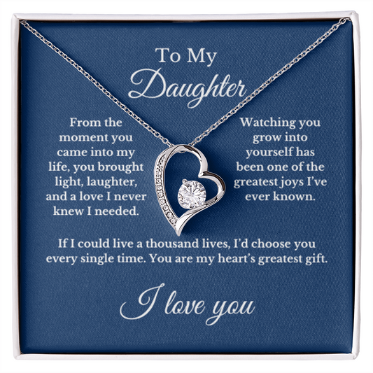 To My Daughter From Mom, Mother's Day Necklace Gift