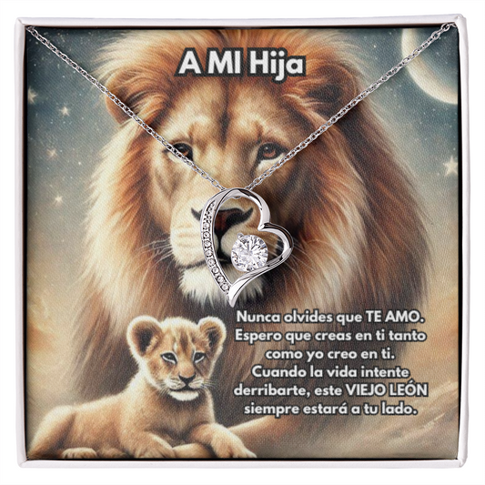 Collar de León, Collar de León de Plata o Oro, Collar de Animal Salvaje, Collar de Papá, Joyería, Regalo para Hija