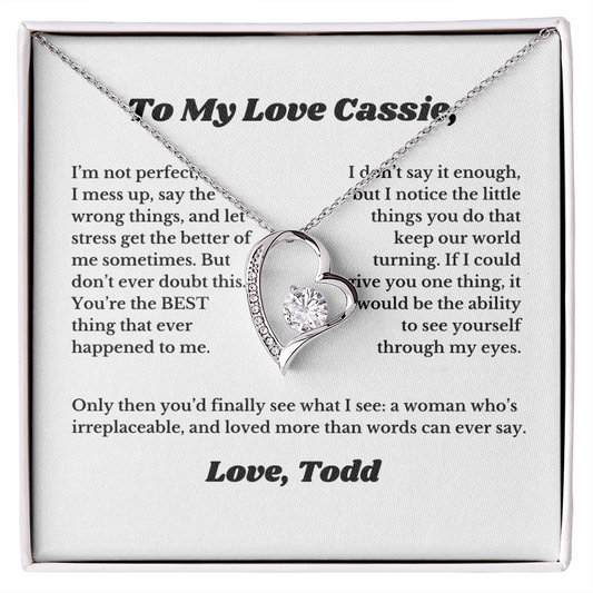 Custom, Gifts for Love, Necklace for Wife From Husband, Anniversary Jewelry, Christmas Birthday for Her, To My Soulmate Gift, Wifey