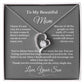 To MOM gift for mom wedding gifts necklace gift to mom BIRTHDAY MOTHERS DAY gift from son