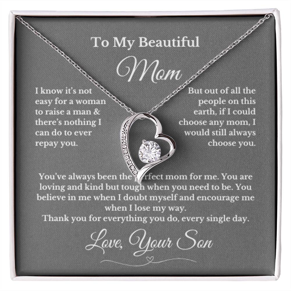 To MOM gift for mom wedding gifts necklace gift to mom BIRTHDAY MOTHERS DAY gift from son