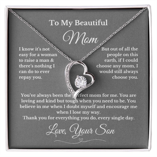 To MOM gift for mom wedding gifts necklace gift to mom BIRTHDAY MOTHERS DAY gift from son