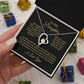 To My Daughter From Mom Dad, Love Necklace