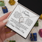 To My Daughter From Mom Dad, Mother's Day Love Necklace.