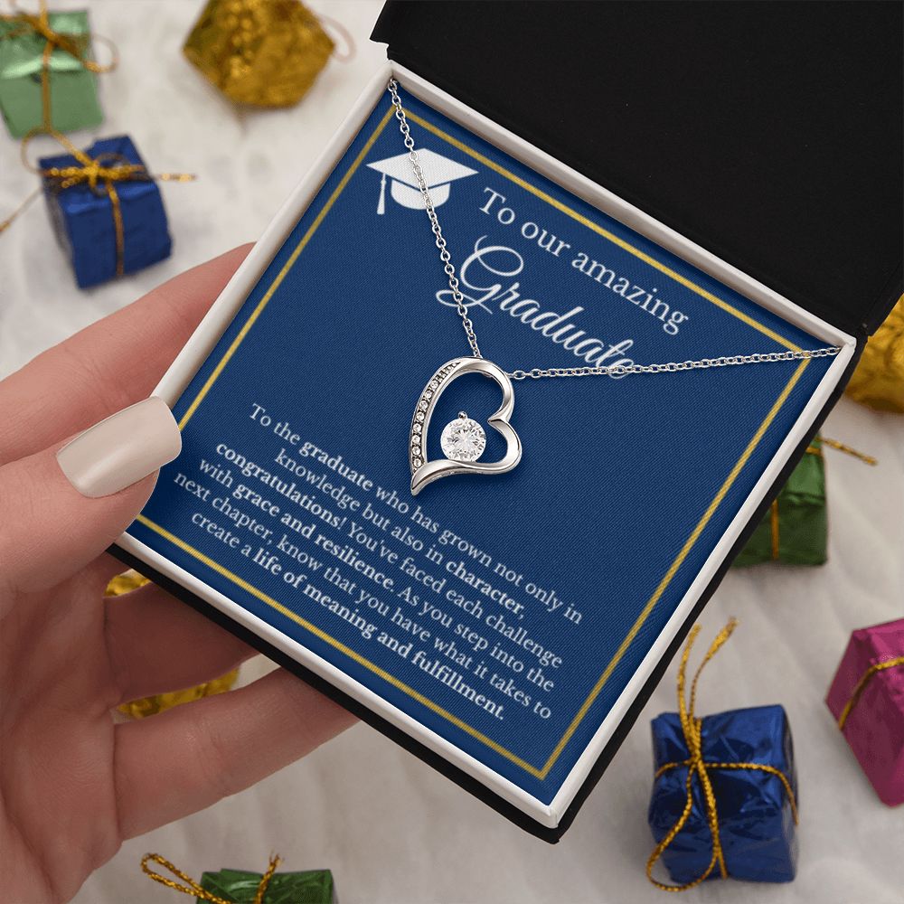 Graduation Gift Necklace, Gold Diamond, Graduation Gifts for Her, High School Graduation Gifts for Him/Her, College Graduation, Class of 2023