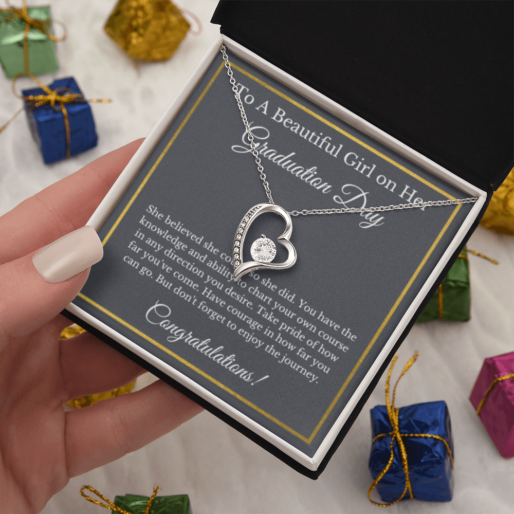 Forever Love Graduation Gift Necklace, Graduation Gifts for Her, High School , College