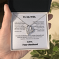 Gifts To My Soulmate, Necklace for Wife From Husband, Anniversary Jewelry, Christmas Birthday for Her, To My Soulmate Gift, Wifey, Valentines