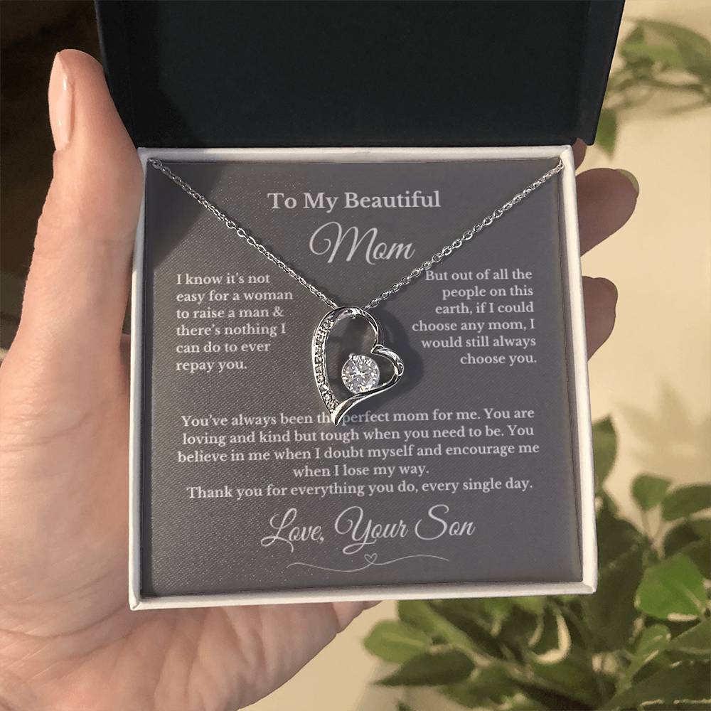 To MOM gift for mom wedding gifts necklace gift to mom BIRTHDAY MOTHERS DAY gift from son