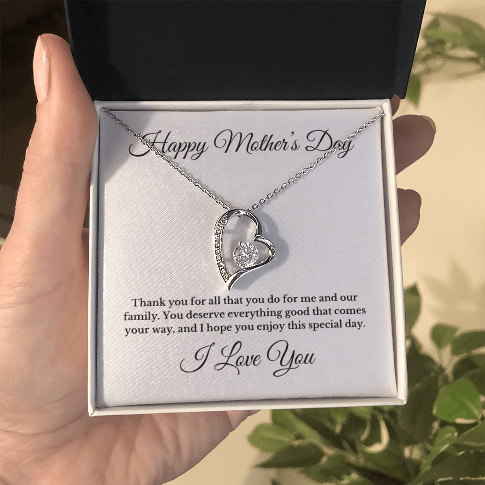 Happy Mother's Day Heart Necklace