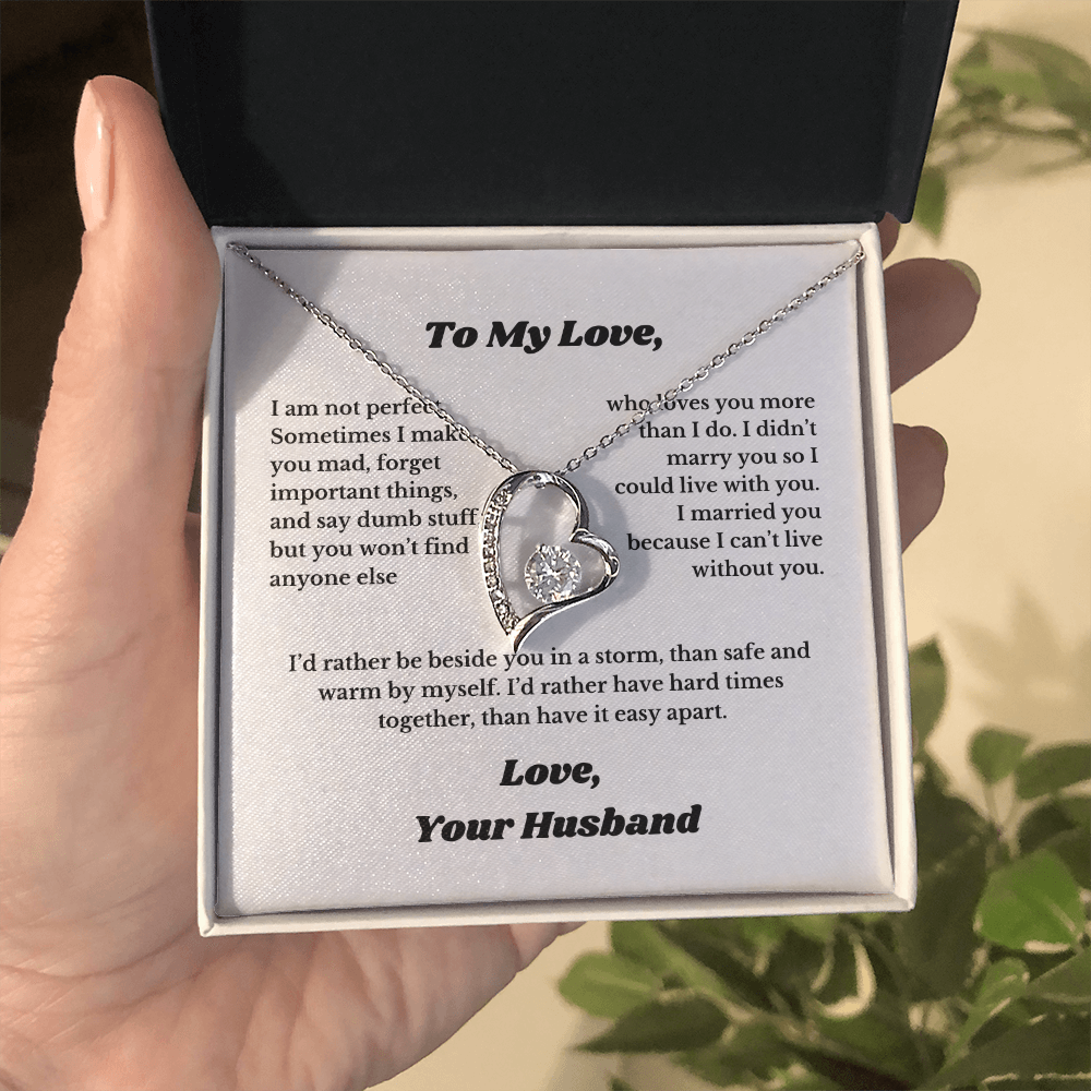 Gifts for Love, Necklace for Wife From Husband, Anniversary Jewelry, Christmas Birthday for Her, To My Soulmate Gift, Wifey, Valentines.