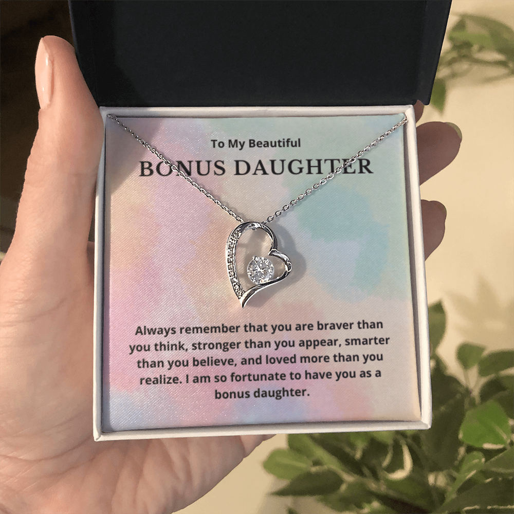 Bonus Daughter Gift for Step Daughter Wedding Gift Necklace