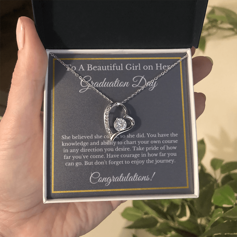 Forever Love Graduation Gift Necklace, Graduation Gifts for Her, High School , College