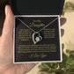 To My Daughter From Mom Dad, Love Necklace