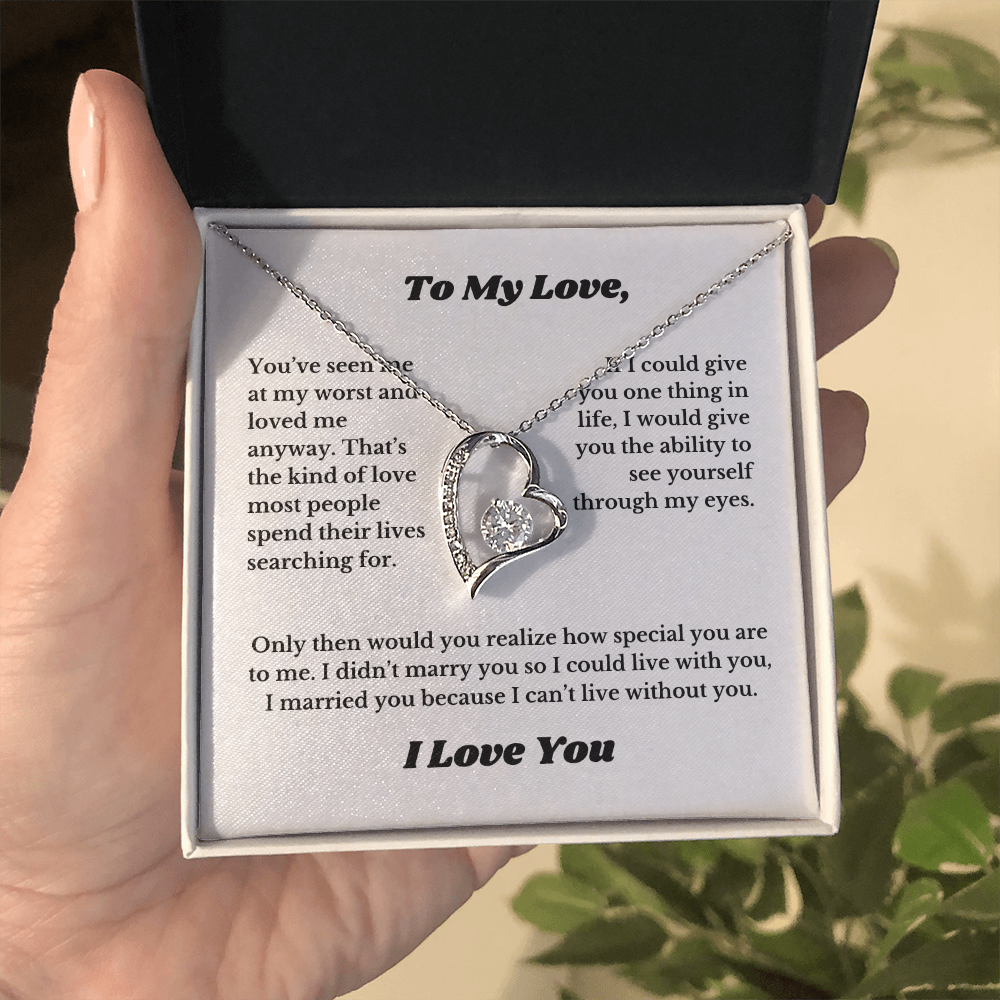 Gifts for Love, Necklace for Wife From Husband, Anniversary Jewelry, Christmas Birthday for Her, To My Soulmate Gift, Wifey, Valentines