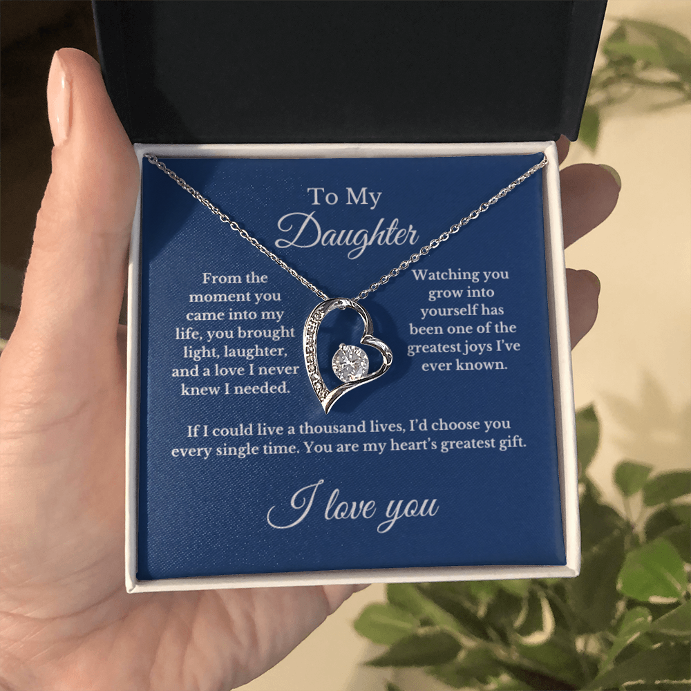 To My Daughter From Mom, Mother's Day Necklace Gift