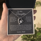 To My Daughter  Heart Necklace From Dad