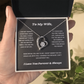 To My Wife Heart Necklace