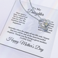 To My Daughter From Mom Dad, Mother's Day Love Necklace.