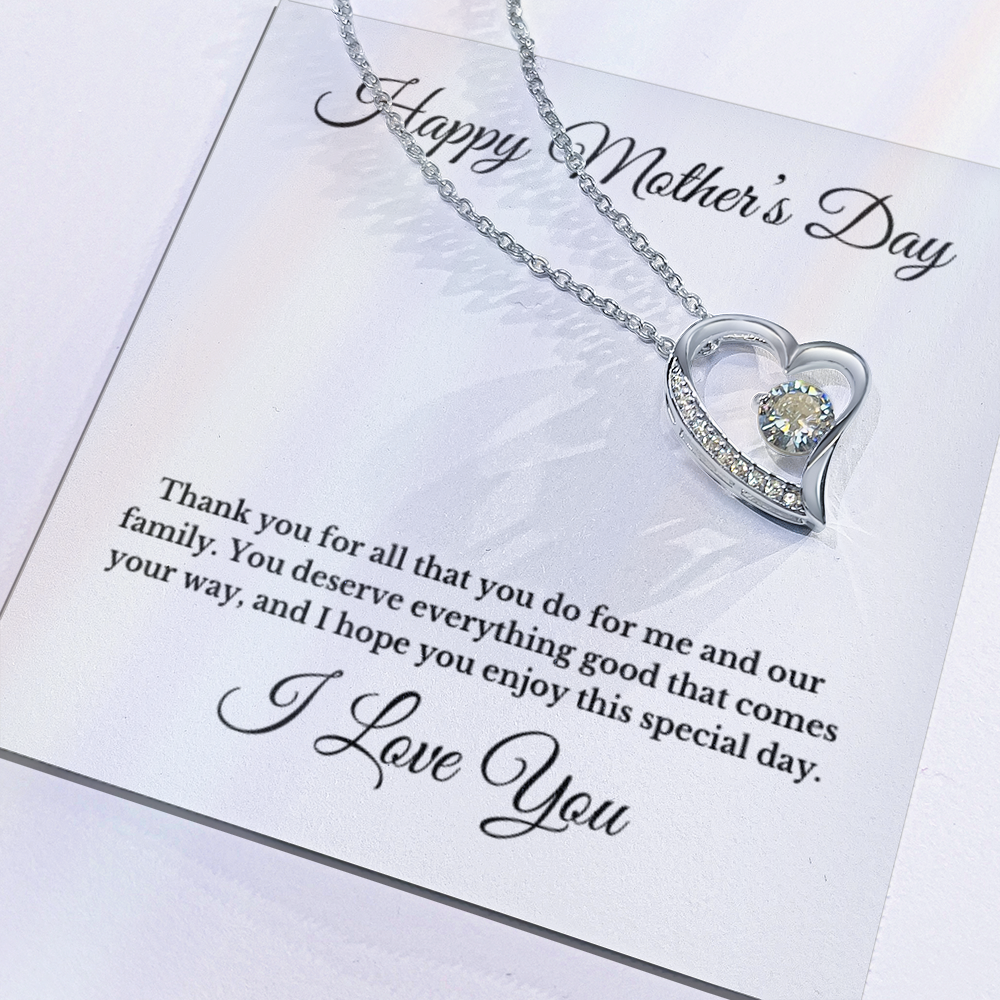 Happy Mother's Day Heart Necklace
