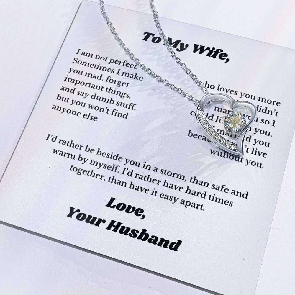 Gifts To My Soulmate, Necklace for Wife From Husband, Anniversary Jewelry, Christmas Birthday for Her, To My Soulmate Gift, Wifey, Valentines