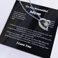 To My Beautiful Mom Heart Necklace Gift For Mothers Day, Valentines, Message Card