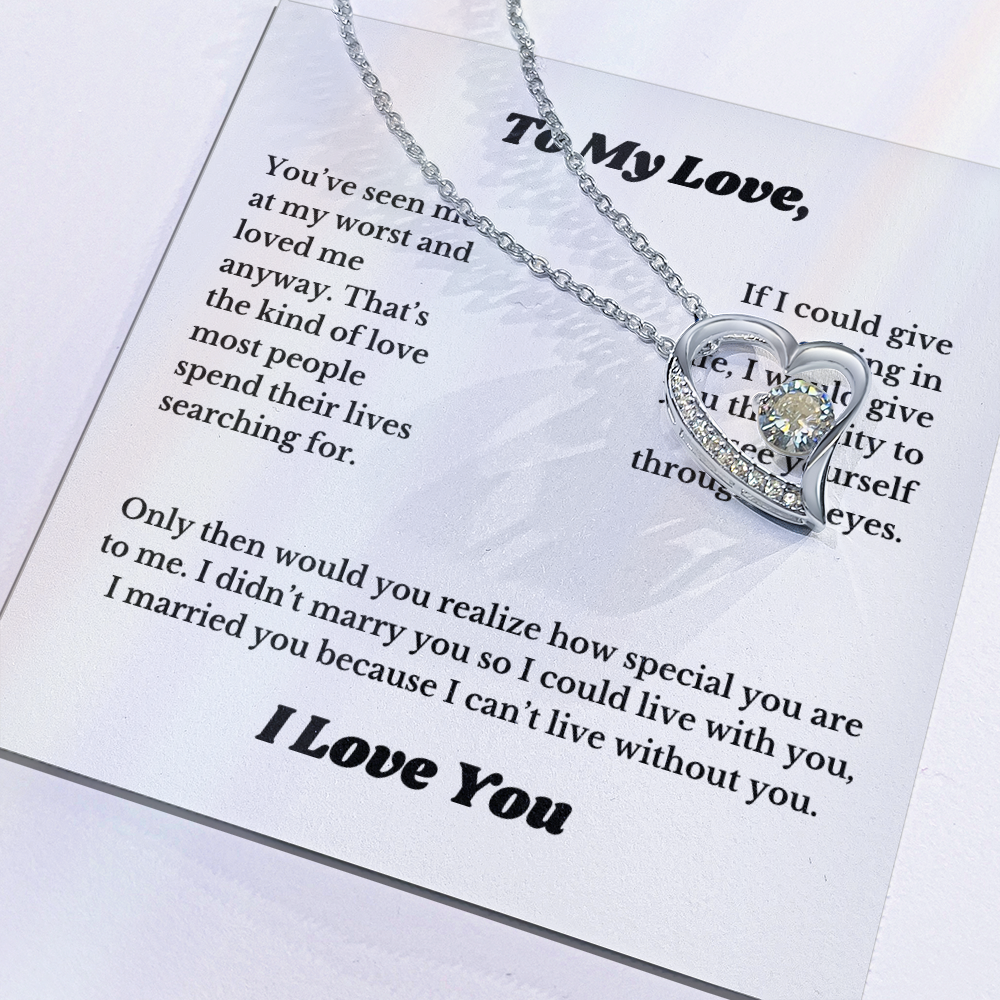 Gifts for Love, Necklace for Wife From Husband, Anniversary Jewelry, Christmas Birthday for Her, To My Soulmate Gift, Wifey, Valentines