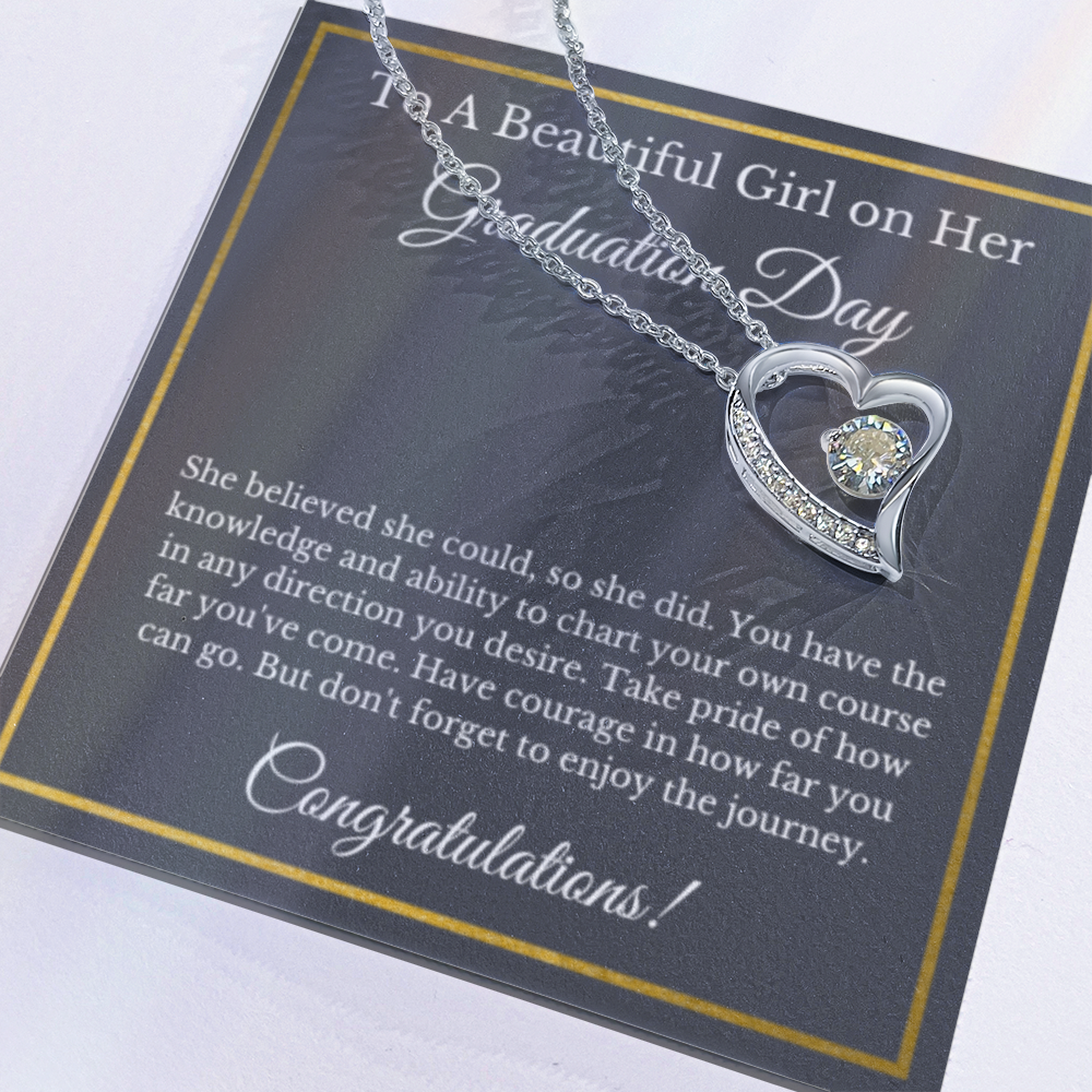 Forever Love Graduation Gift Necklace, Graduation Gifts for Her, High School , College