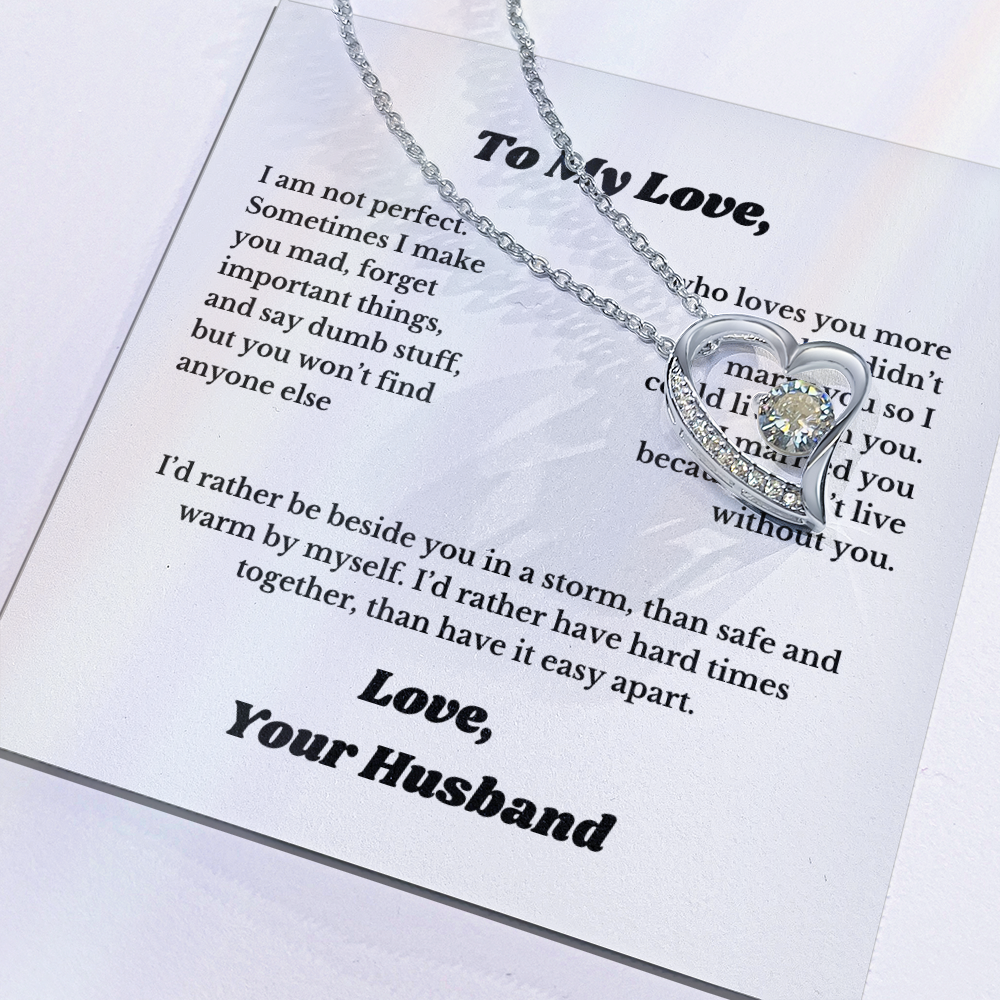 Gifts for Love, Necklace for Wife From Husband, Anniversary Jewelry, Christmas Birthday for Her, To My Soulmate Gift, Wifey, Valentines.