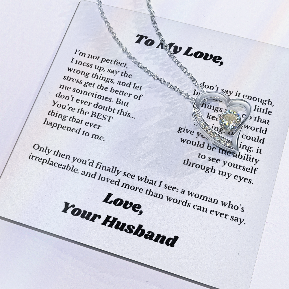 Gifts for Love, Necklace for Wife From Husband, Anniversary Jewelry, Christmas Birthday for Her, To My Soulmate Gift, Wifey