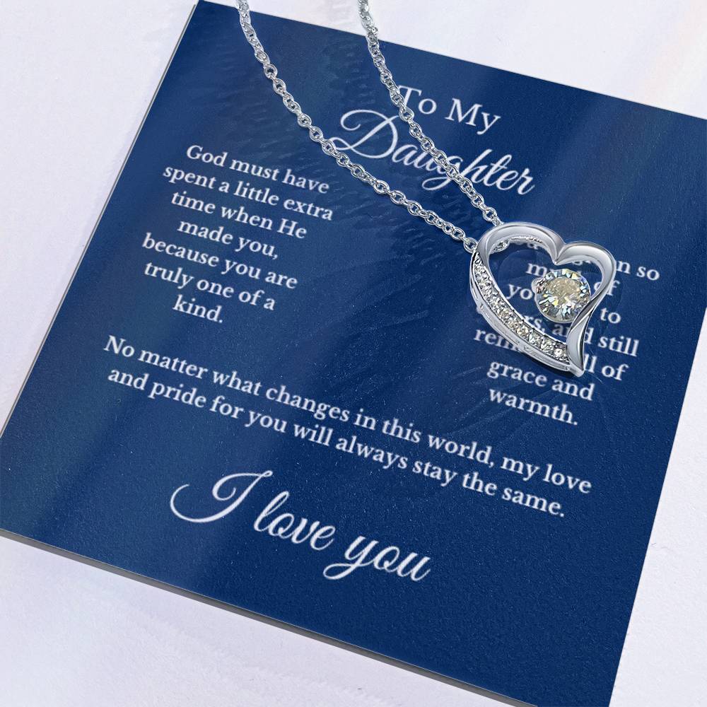 To My Daughter From Mom, Mother's Day Necklace Gift.