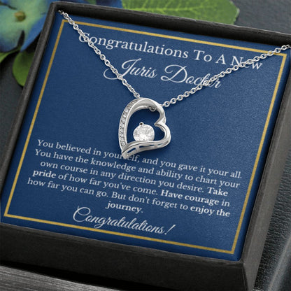 Juris Doctor Message Card Jewelry, Gold Diamond, JD Graduation Gift, Grad Gift For Law, Law School Graduation Gift