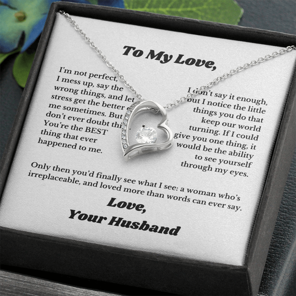 Gifts for Love, Necklace for Wife From Husband, Anniversary Jewelry, Christmas Birthday for Her, To My Soulmate Gift, Wifey