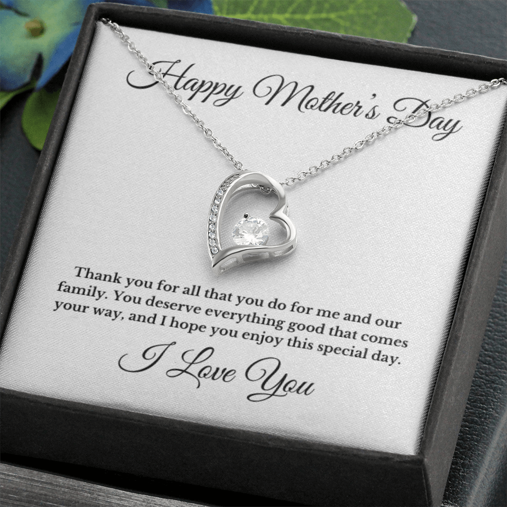 Happy Mother's Day Heart Necklace