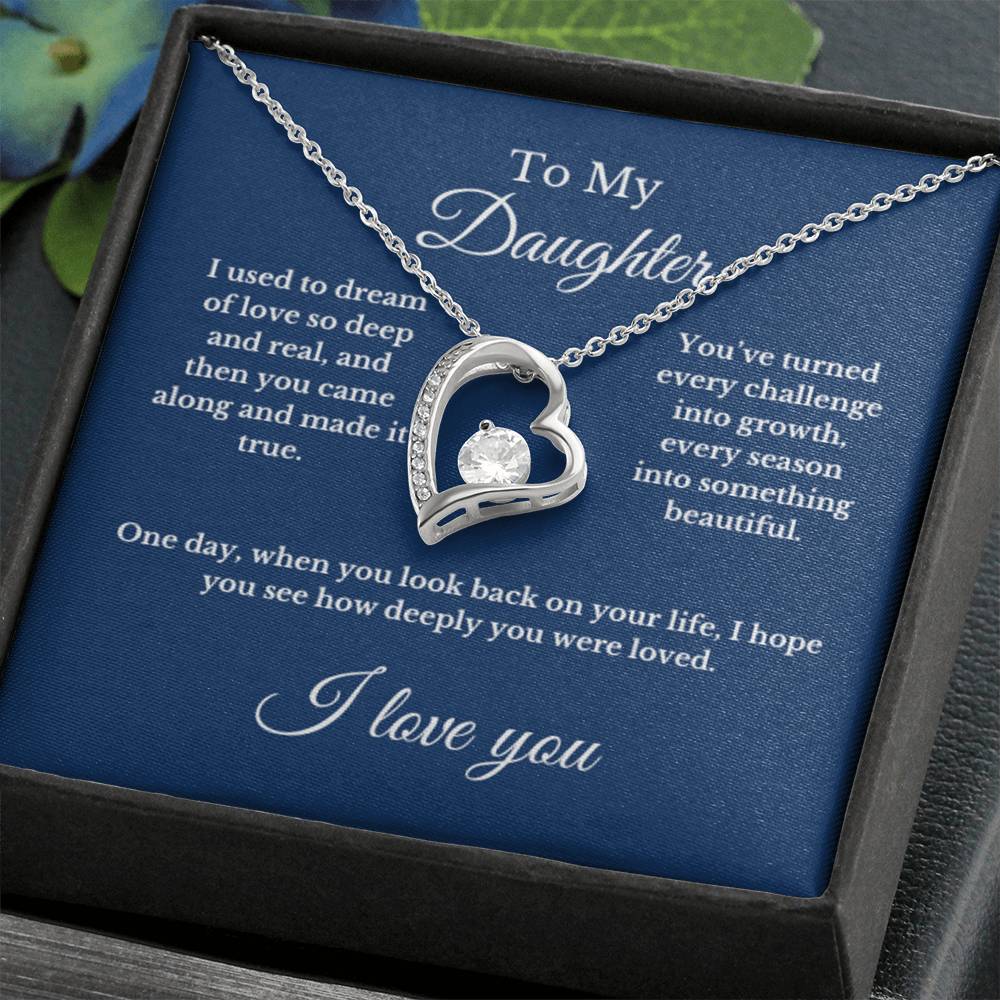 To My Daughter From Mom, Mother's Day Necklace Gift