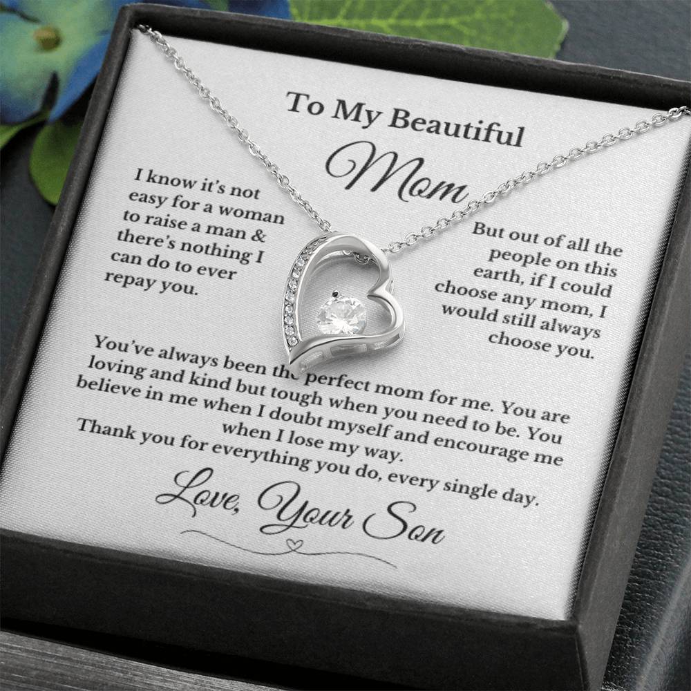 To MOM gift for mom wedding gifts necklace gift to mom BIRTHDAY MOTHERS DAY gift from son
