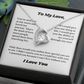 Gifts for Love, Necklace for Wife From Husband, Anniversary Jewelry, Christmas Birthday for Her, To My Soulmate Gift, Wifey, Valentines