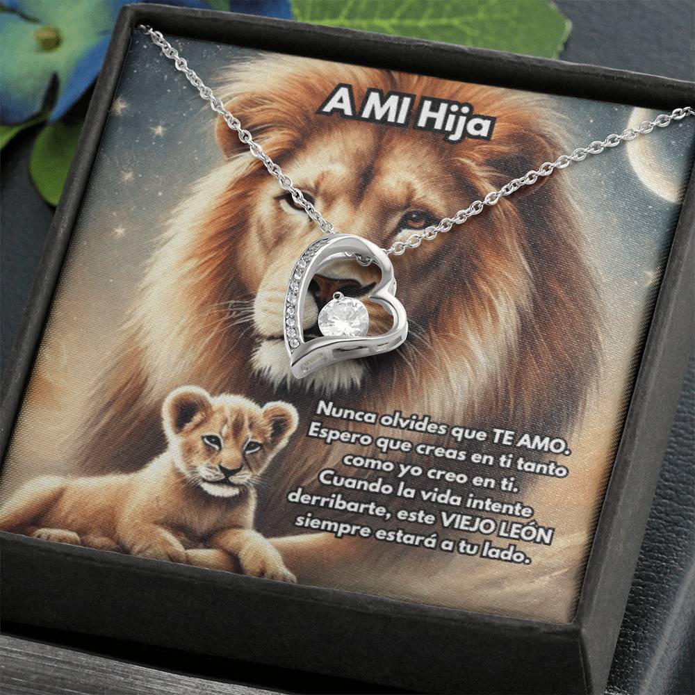 Collar de León, Collar de León de Plata o Oro, Collar de Animal Salvaje, Collar de Papá, Joyería, Regalo para Hija