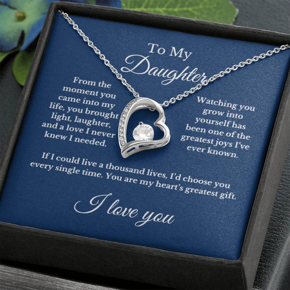 To My Daughter From Mom, Mother's Day Necklace Gift